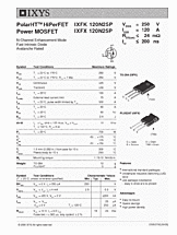 DataSheet IXFK120N25P pdf